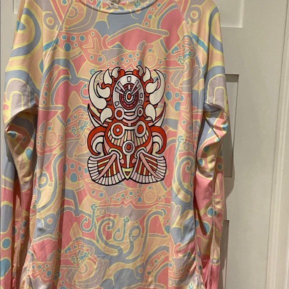 Bucket Colorful Graphic Long Sleeve swim shirt - Picture 2 of 6